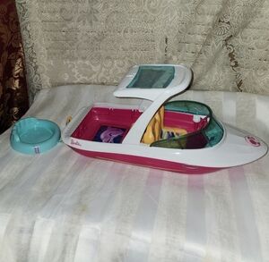 Barbie Pink and White Speedboat with Pool